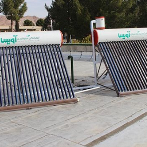 پروژه شرکت زیتون انرژی پارس - آب گرم کن های خورشیدی مس شهید باهنر